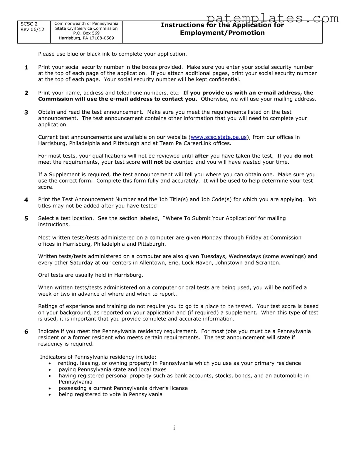 Fill in Your Pa Civil Application Form
