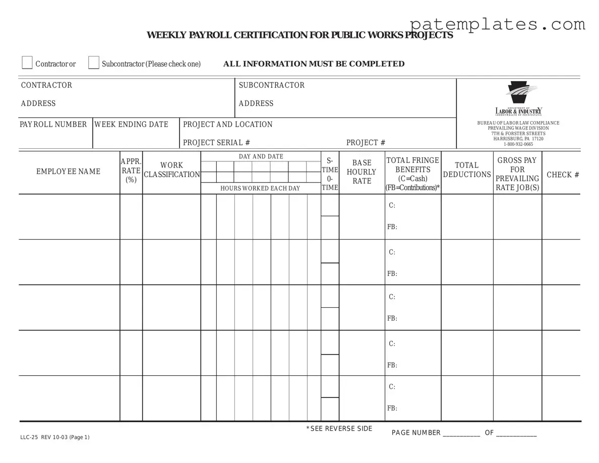 Fill in Your Pa Payroll Form