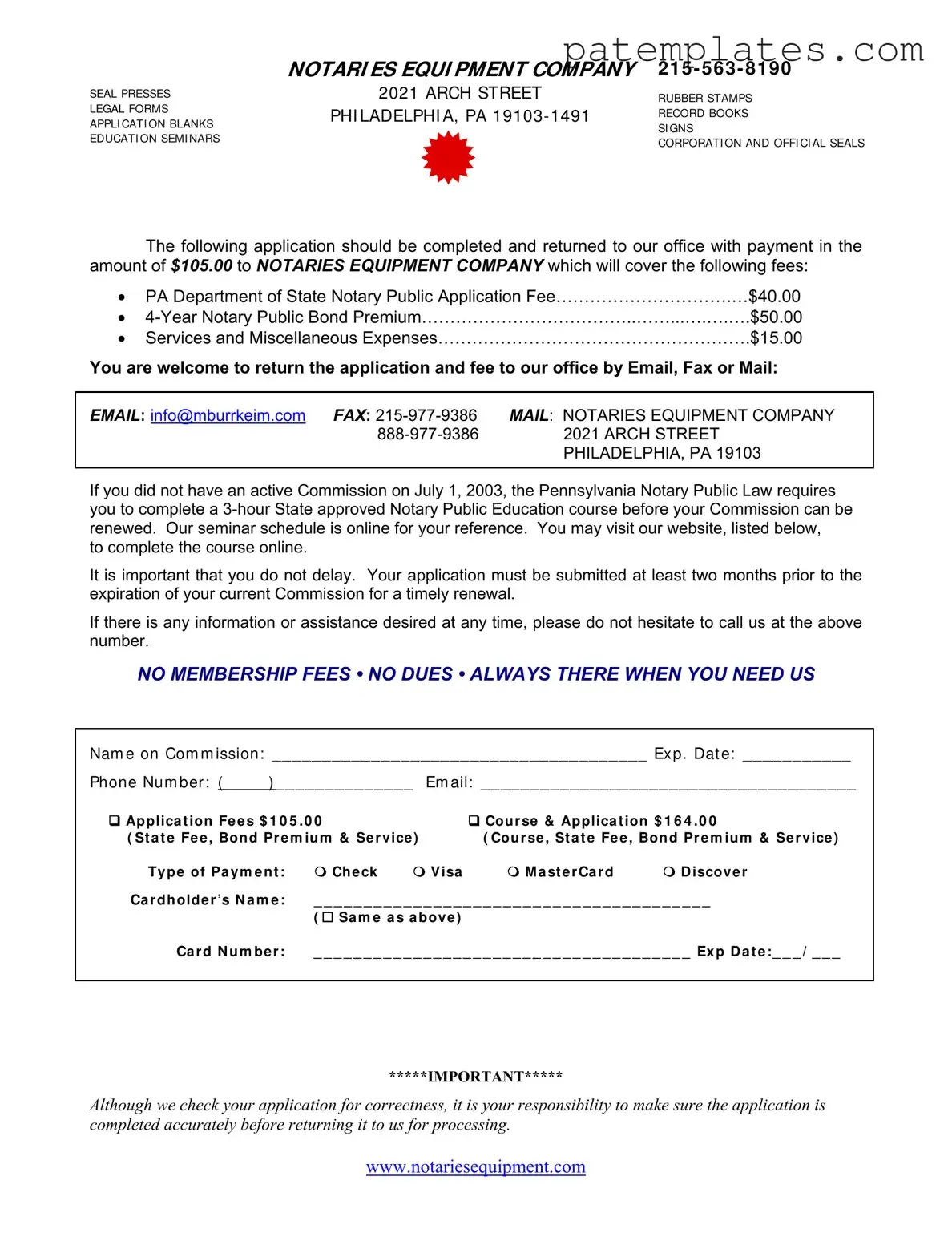 Fill in Your Pennsylvania Public Application Form