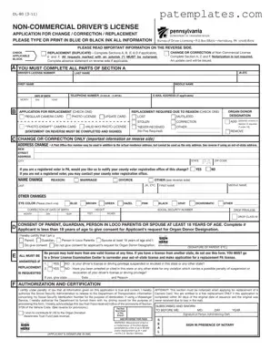 Fill in Your Dl 80 Pennsylvania Form