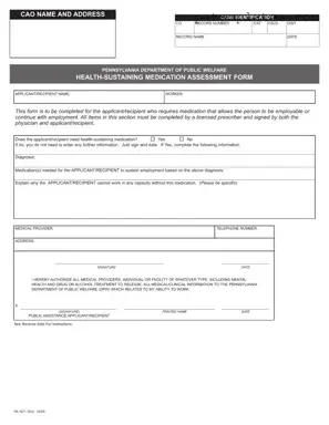 Fill in Your Pa 1671 Form