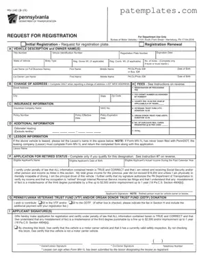 Fill in Your Pa Mv 140 Form